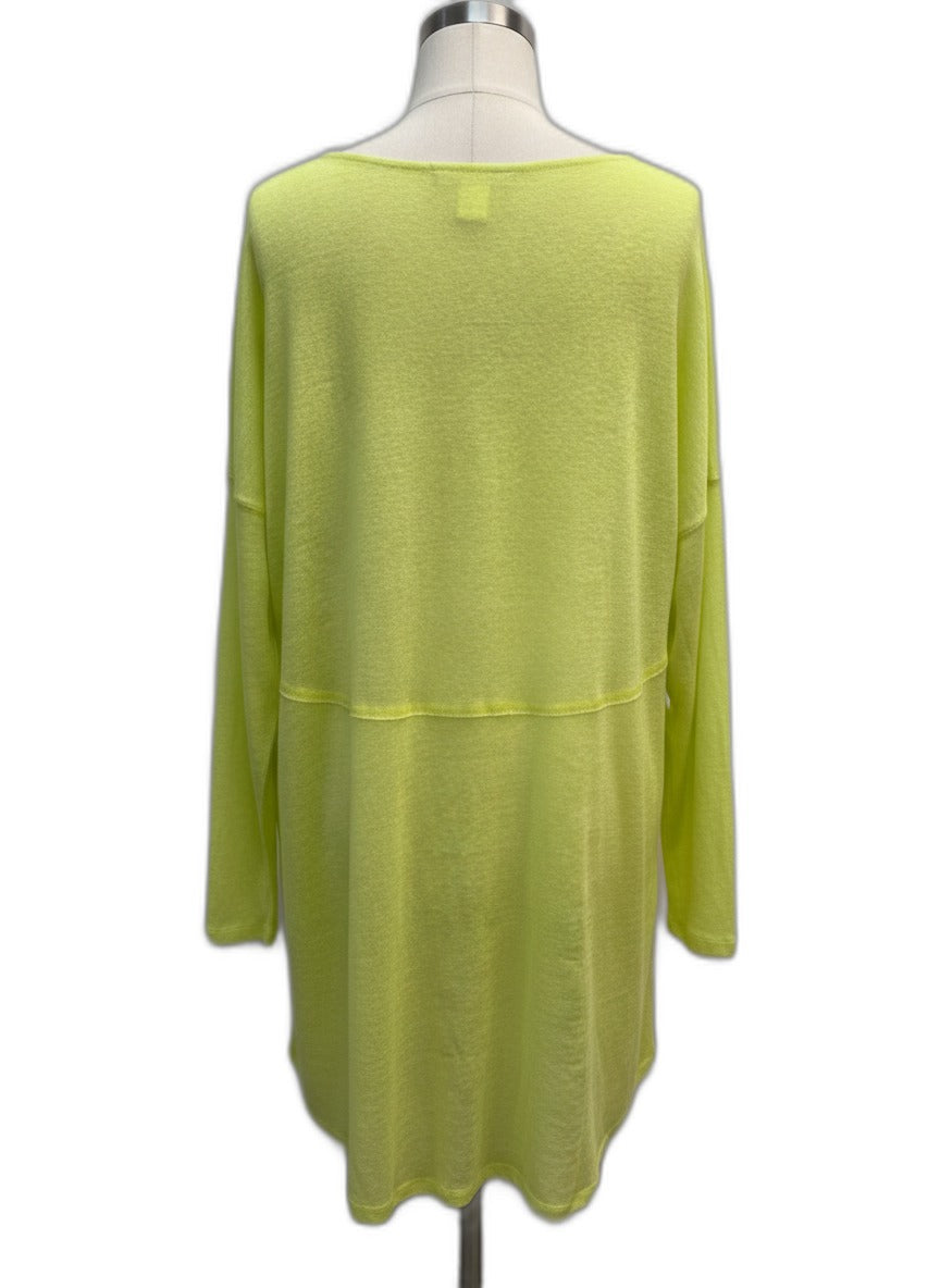 Anthropologie · Blue Tassel Long Sleeve Tunic Top · XLarge · Neon