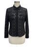 True Grit · Lace Sleeve Top · Medium · Black