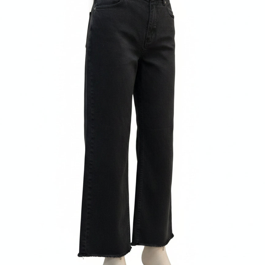 Toad&Co · Wide Leg Jeans · 8 · Soft Black