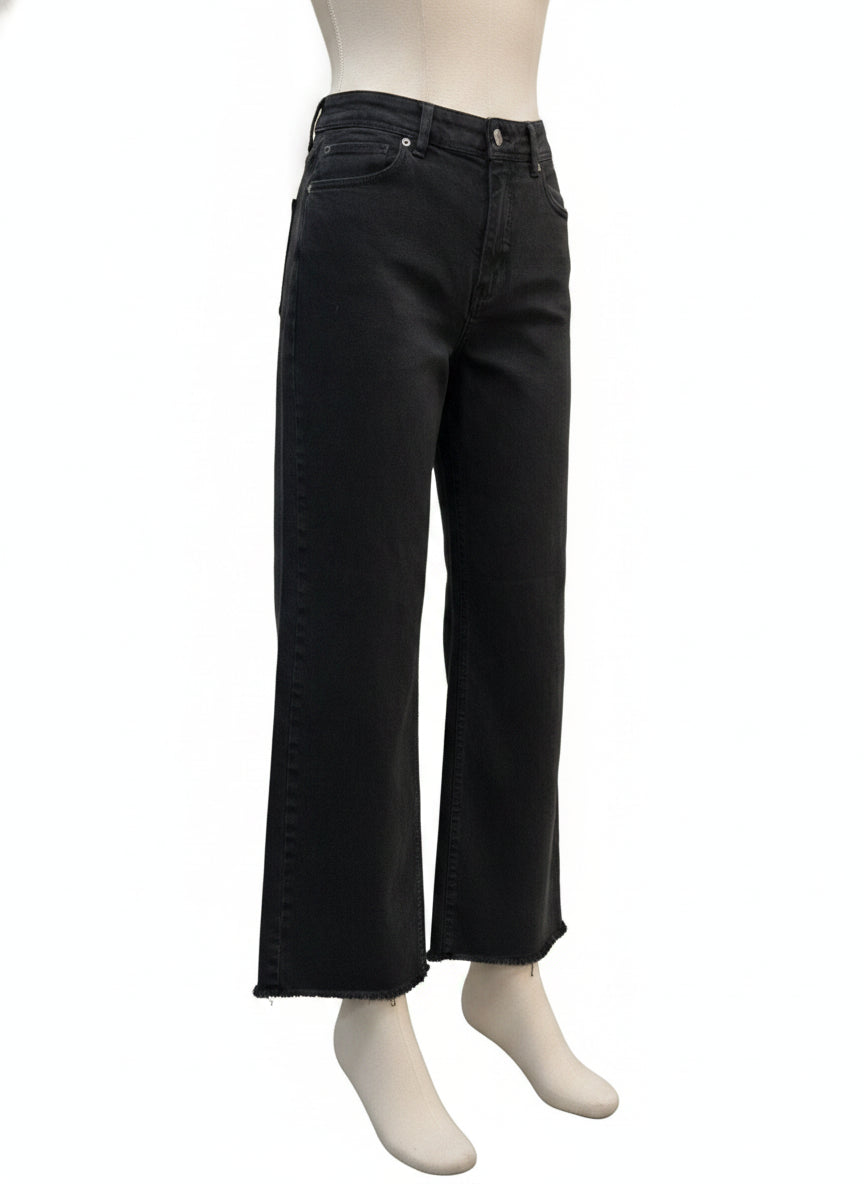Toad&Co · Wide Leg Jeans · 8 · Soft Black
