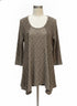 Tianello · Textured Tunic Top · Small · OliveSage