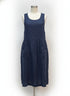 Pyre & Smith · Flax linen dress with pockets · Medium · Navy