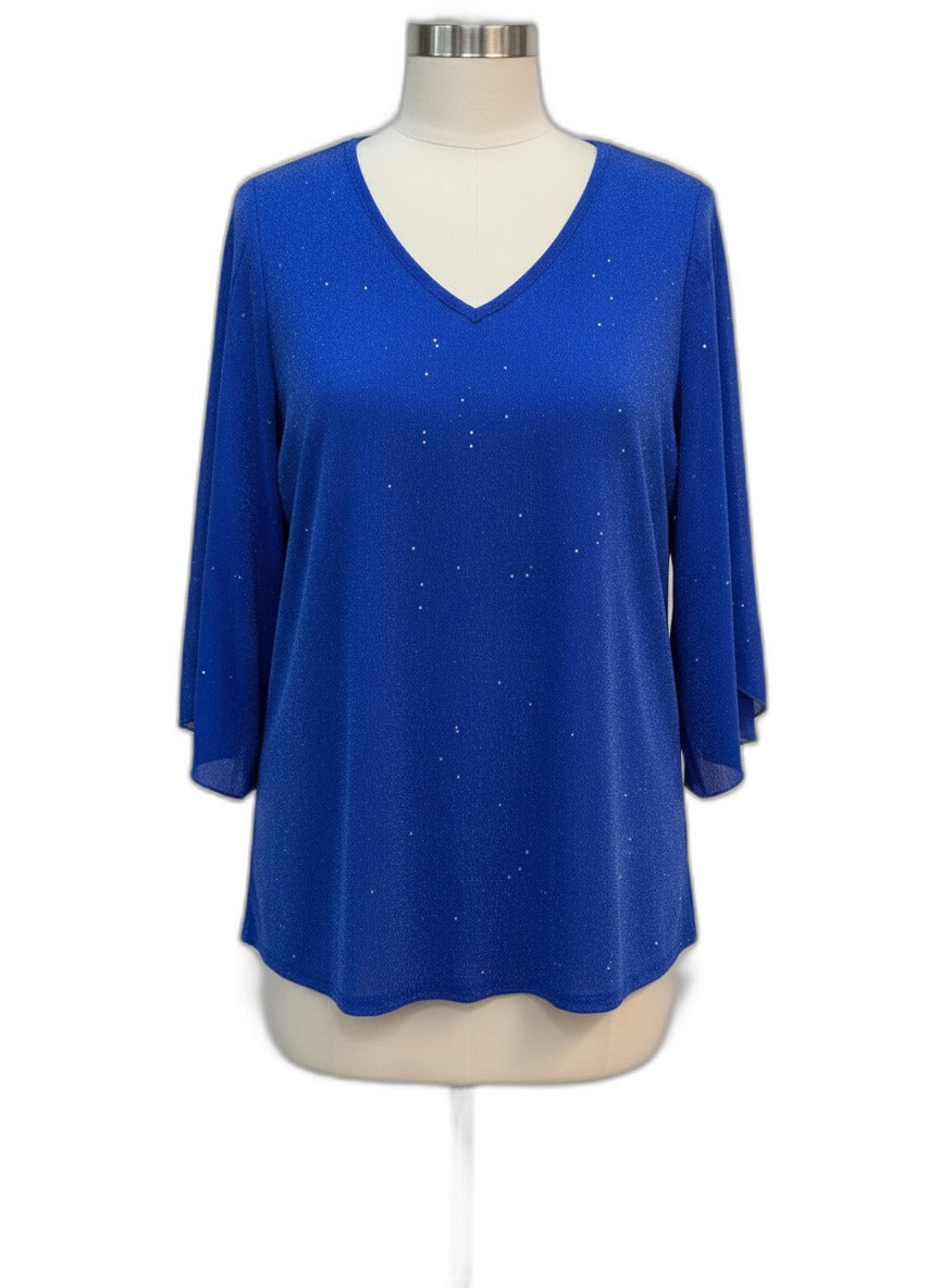 Bebonnie · 3/4 Sleeve Blue Sparkly · XLarge · Blue Sparkly