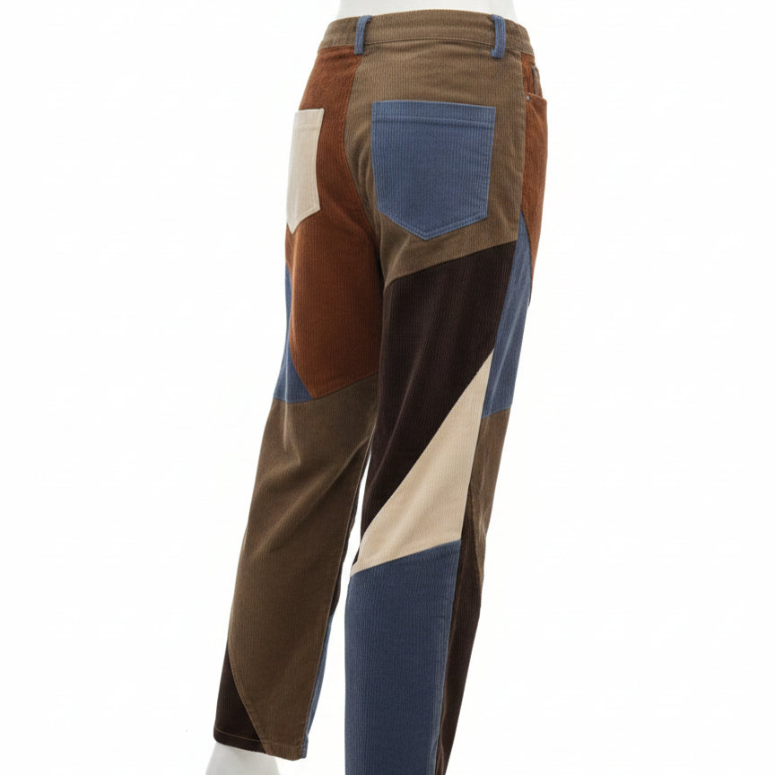 Kina&Tam · Rough Patch Pants · 2 · Patchwork Multi-color