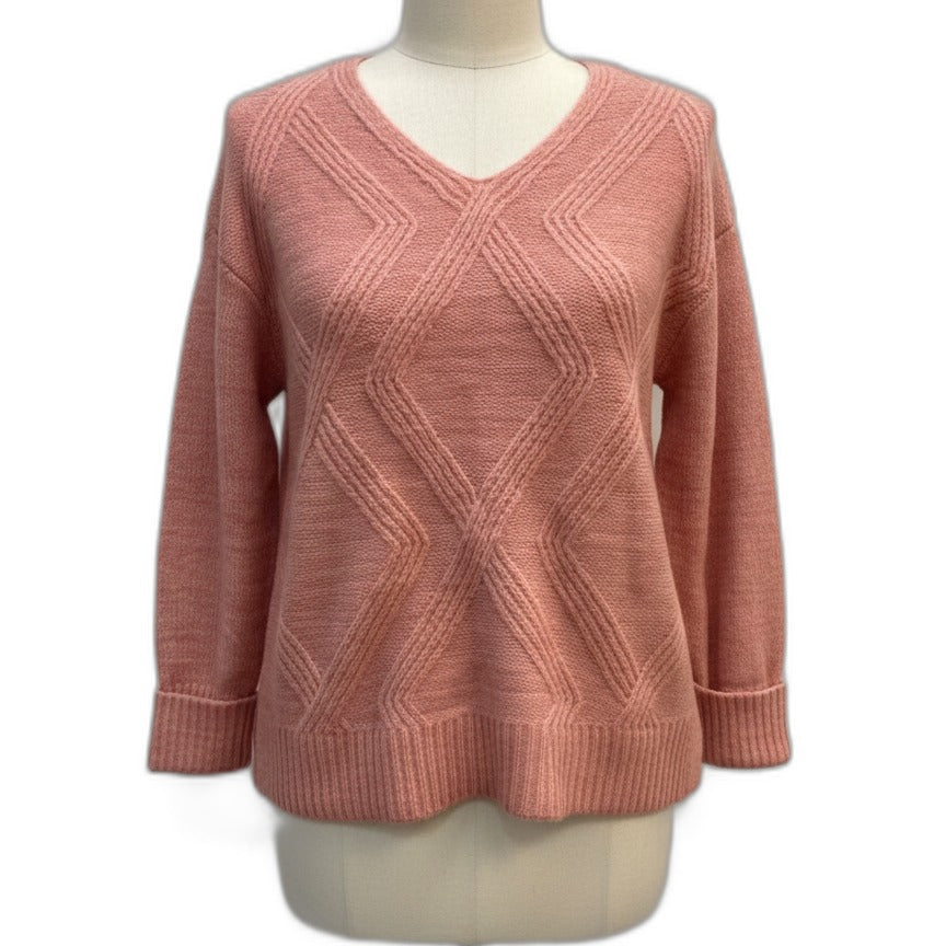 Ana · Sweater · Medium · Dusty Rose