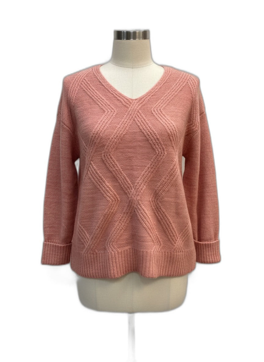 Ana · Sweater · Medium · Dusty Rose