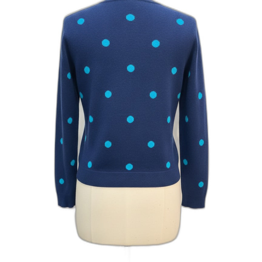 Charter Club · Polka Dots · Large · Navy Blue