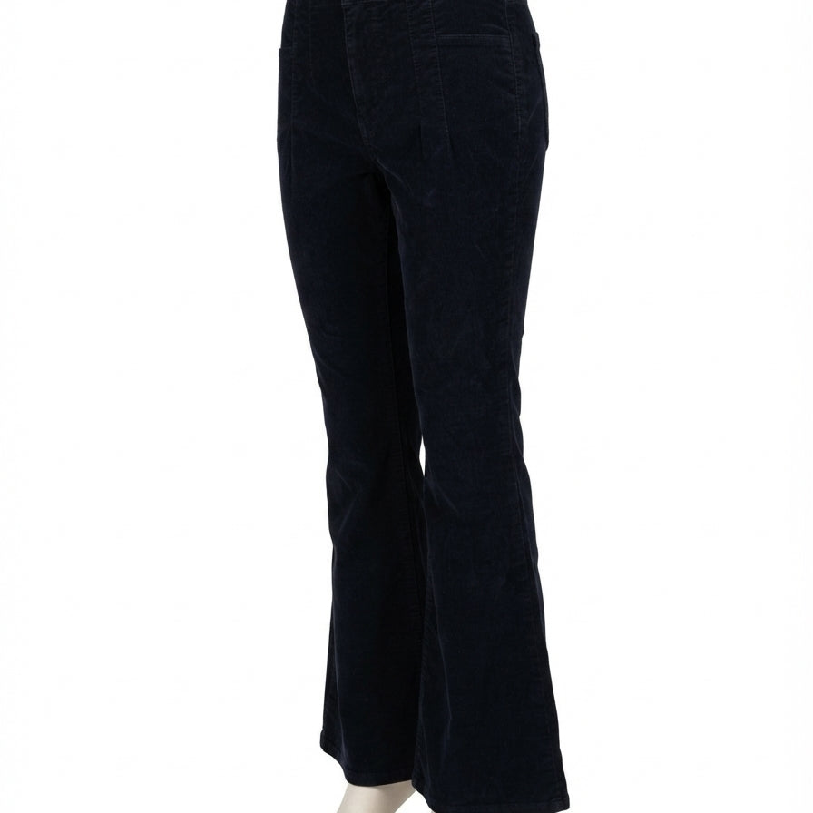 FreePeople · Flare Boho Jeans · 10 · Black Corduroy
