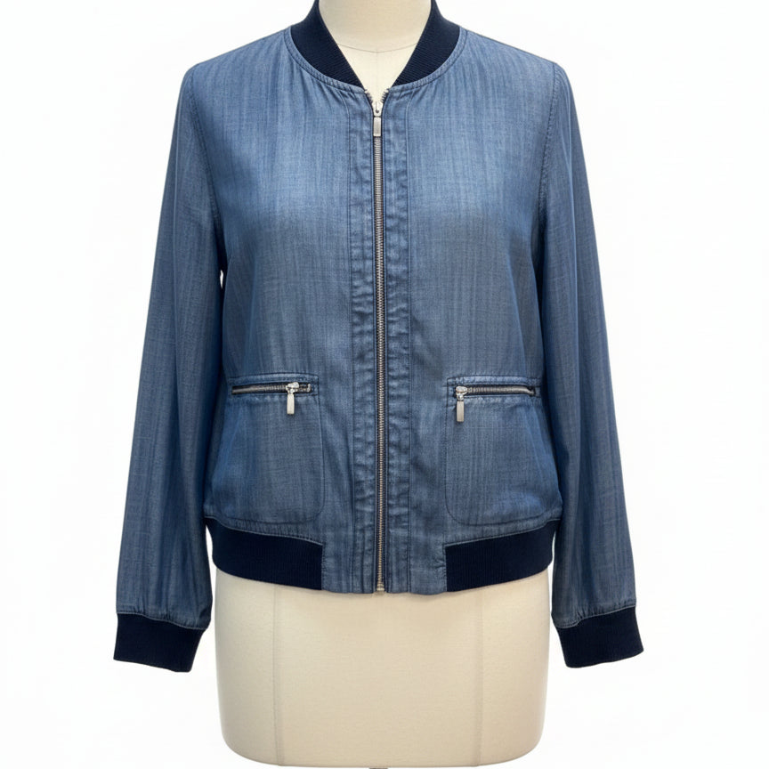 Zenergy · Zip Up Jacket · Small · Chambray