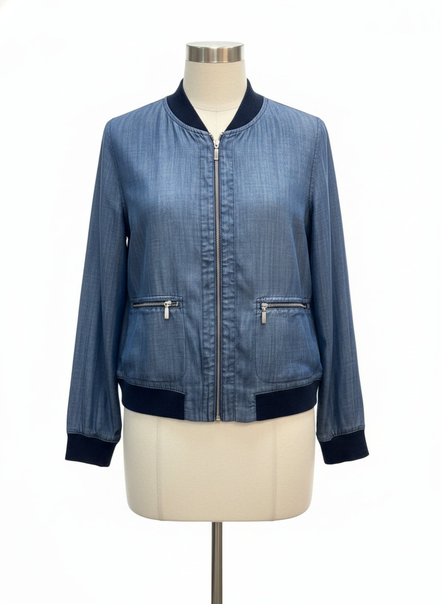 Zenergy · Zip Up Jacket · Small · Chambray
