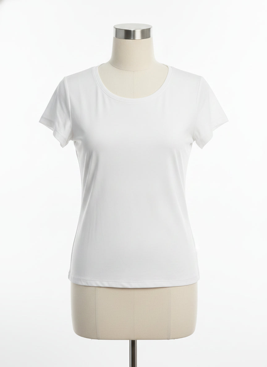 Tahari · ShortSleeve Top · Medium · White