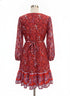 Ro's Garden · Wrap Dress · XSmall · RedPurple