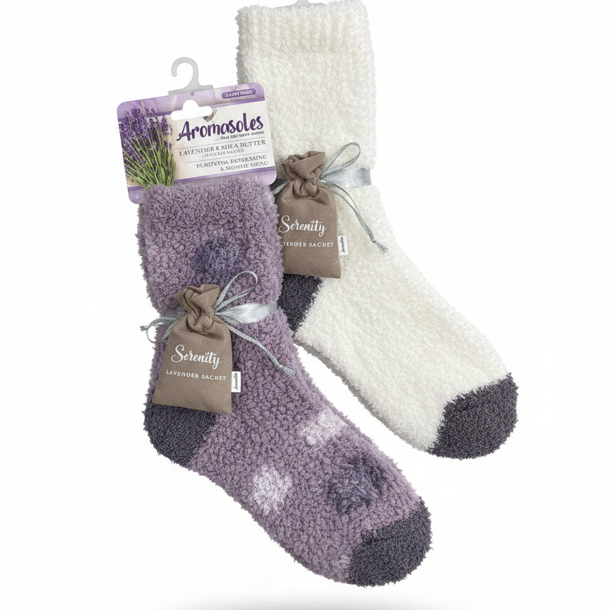 Aromasoles · Lavender & Shea Butter Infused Socks · OS · Lavender