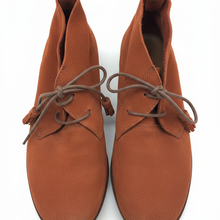 Hush Puppies · Moyen Lace Up Tassels Ankle Booties · 9 · Burnt Orange
