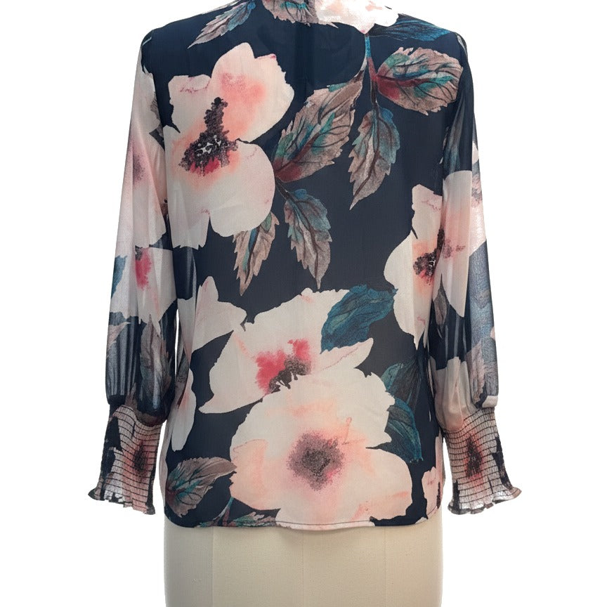 Creation · Blouse · 12 · NavyPink Floral
