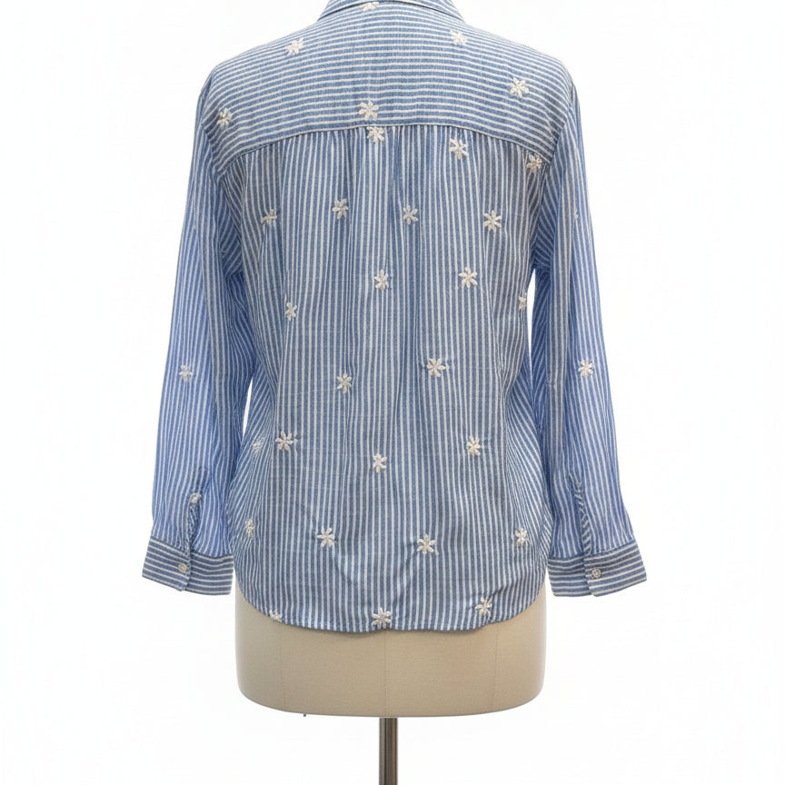 Jane & Delancey · Shirt · Small · Blue/White