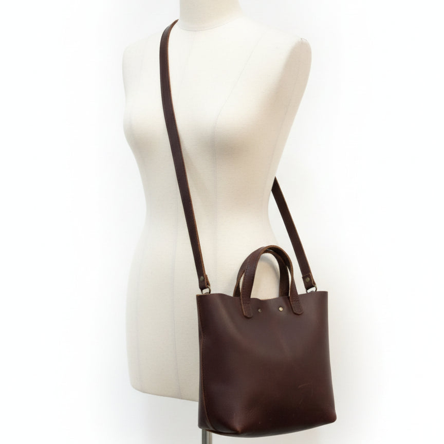 Portland Leather · Convertible Bag 'Almost Perfect' mini crossbody · Convertible · Brown