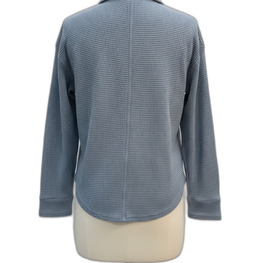 Eddie Bauer · Ocean 100% Cotton Waffle Texture · Large · Ocean