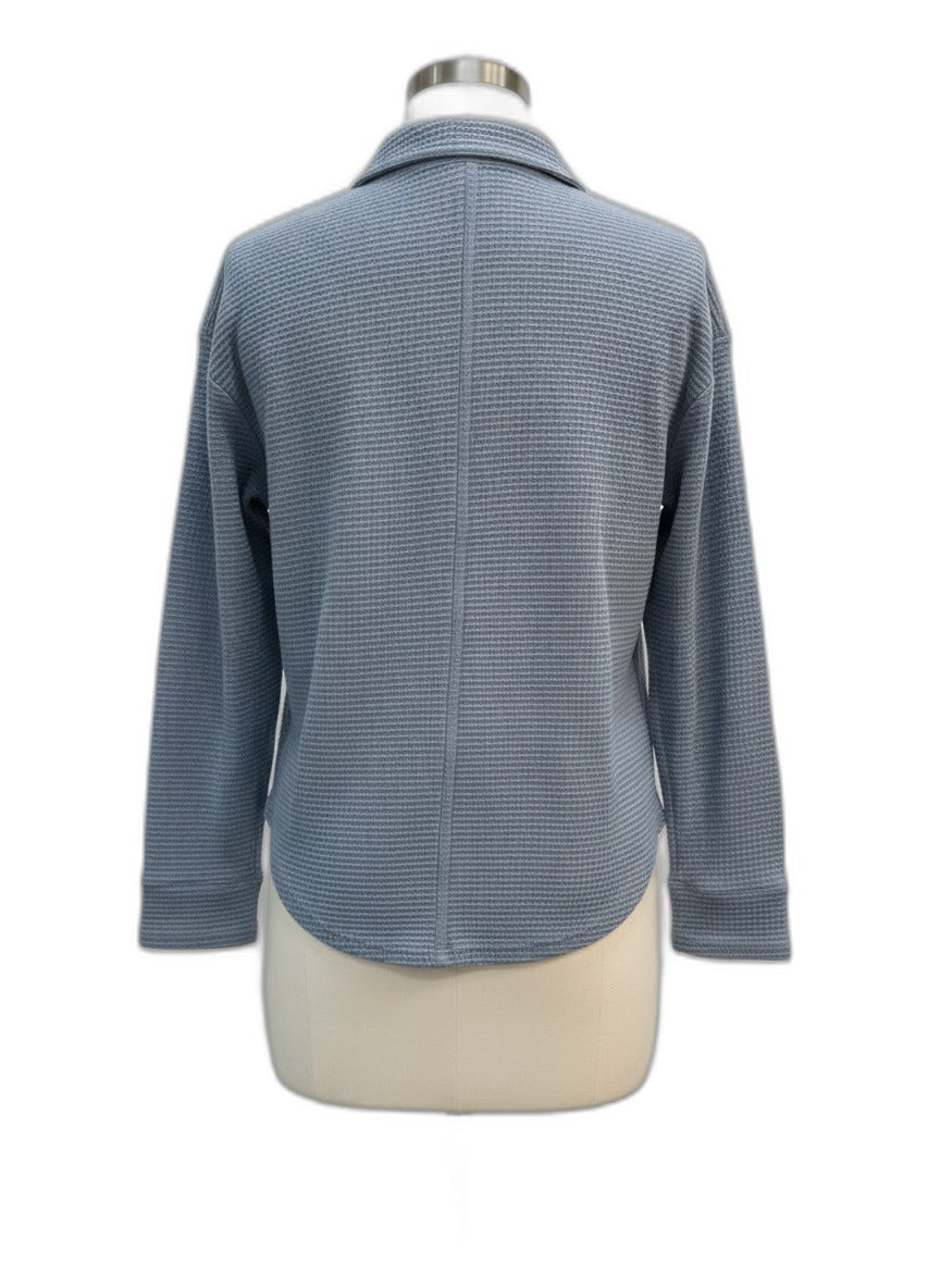 Eddie Bauer · Ocean 100% Cotton Waffle Texture · Large · Ocean