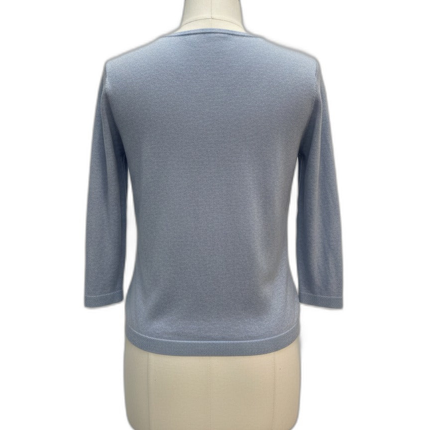 Talbots · Sweater · MediumPetite · Blue Paisley Floral