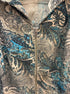 Chris&Banks · Paisley Print Zip-Up Jacket · Large · TealOlive