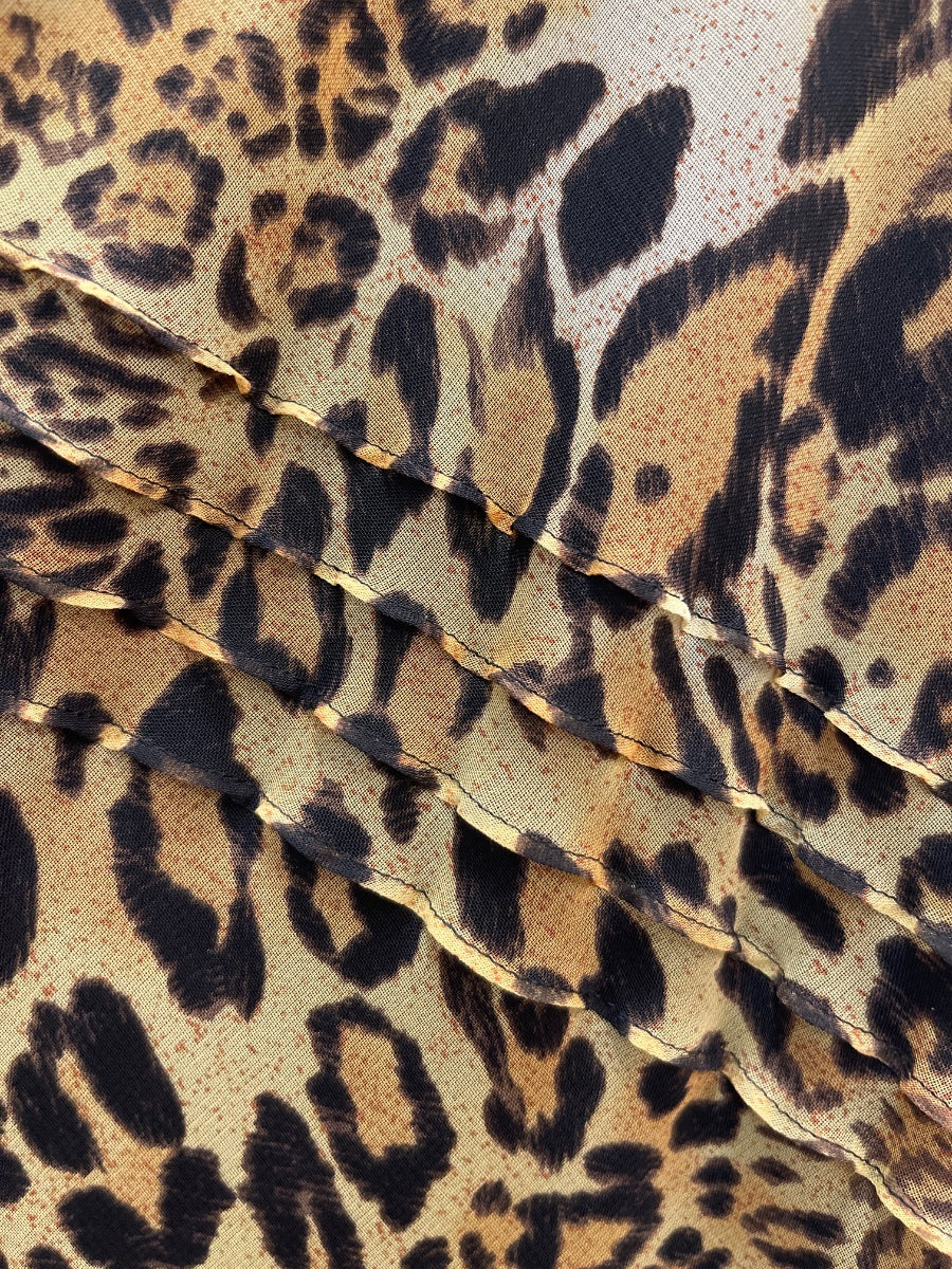 Scarlett · Flutter Sleeve · 10 · Animal Print