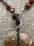 Artisan-Made Stone Bead Necklace · Stone Bead Necklace · Adjust · Brown