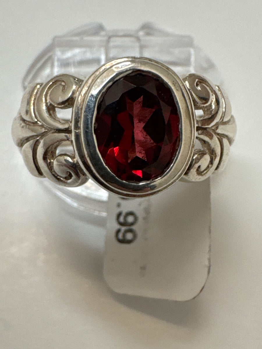 .925 Garnet Ring · Jewelry · 7 · Garnet