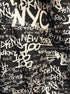 DKNY · Graffiti Rain jacket · Small · Black/White