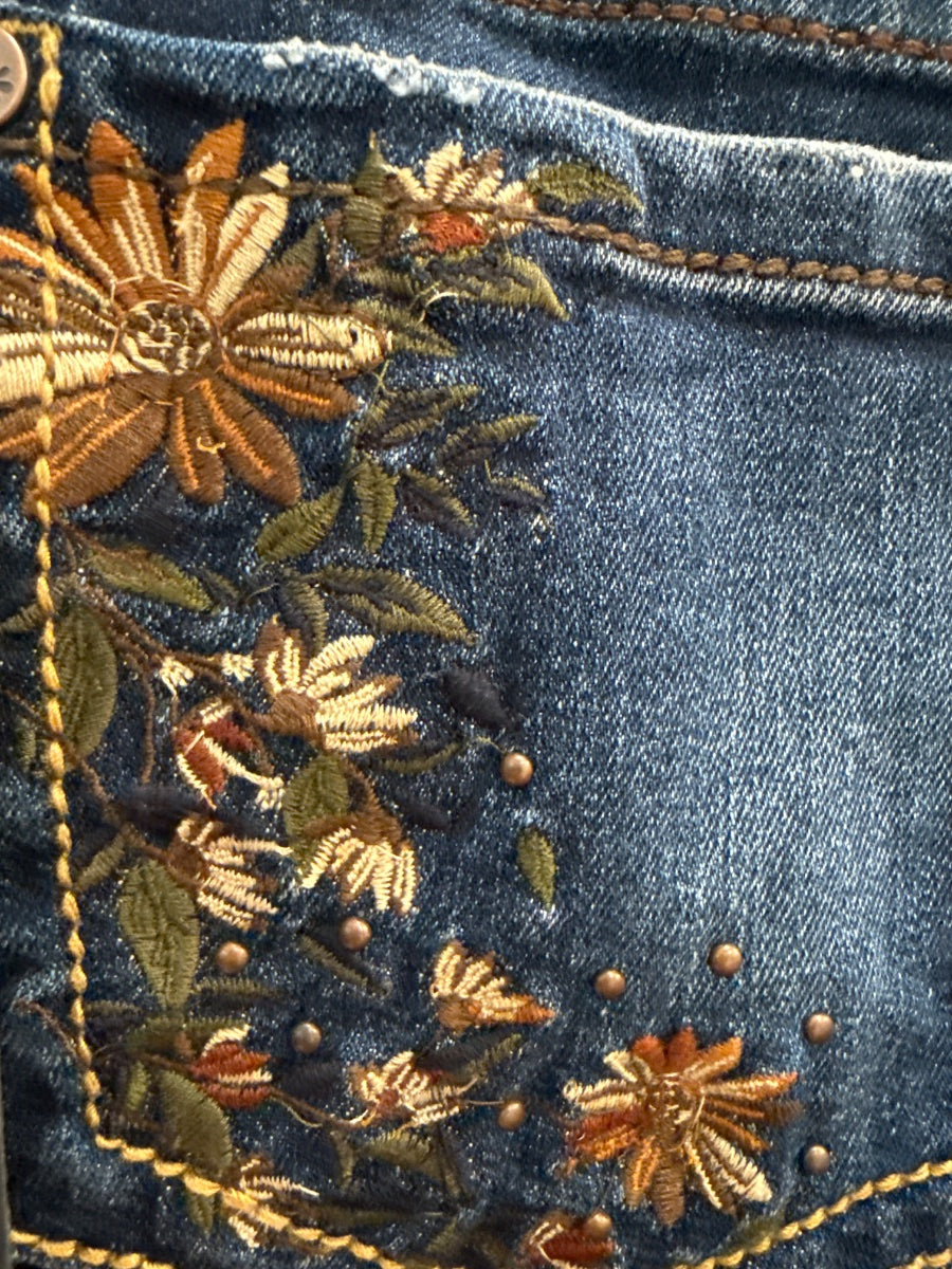 SHYANNE · Shyanne Flare Boho Jeans · 2 · Blue Denim