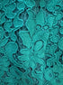 Bardot · Lace Panel Cotton Blend Dress · 8 · Emerald