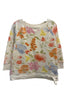 RalphLauren · Drawstring pullover top · Small · Cream Floral