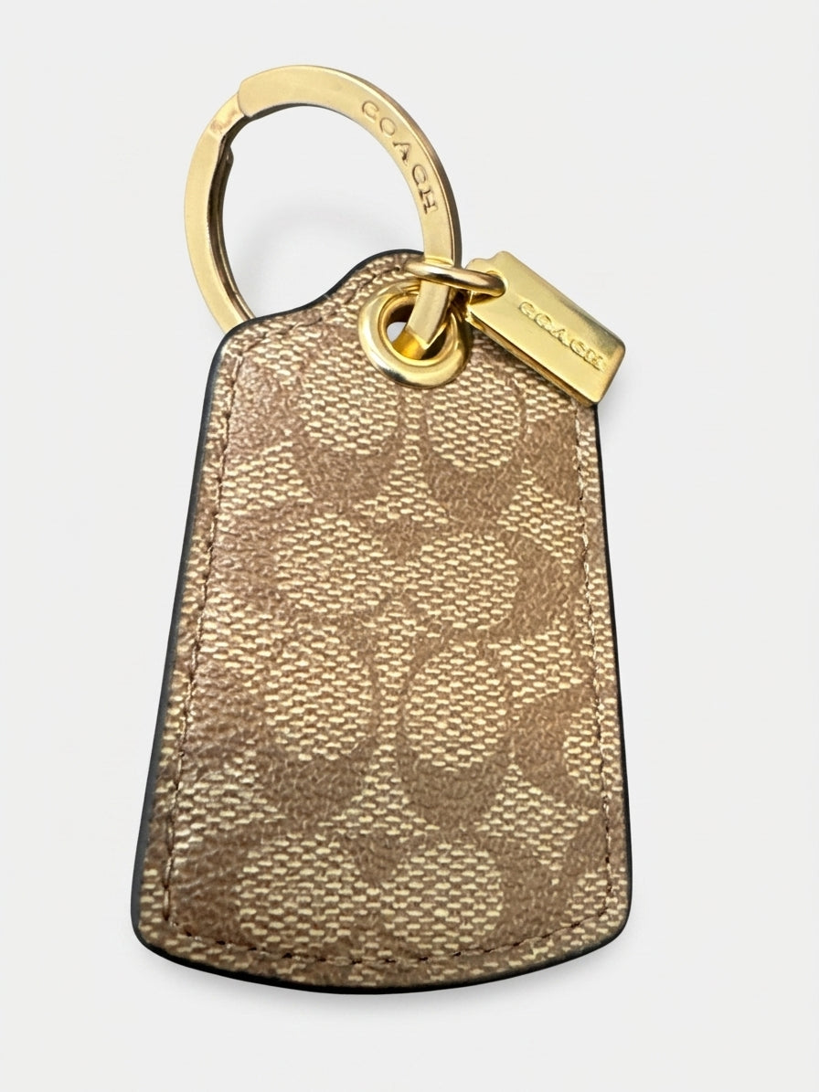 Coach · Accessories · KeyChain · Signature C Tan/Gold