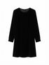 Eileen Fisher · Velvet dress with pockets · XXS · Black