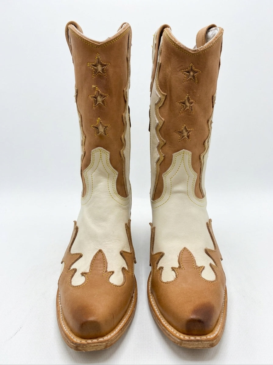 Free Bird · Cowboy Boots · 8 · BeigeBrown