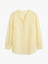 J. Jill · 3/4 Sleeve Henley Blouse · XLarge · Butter