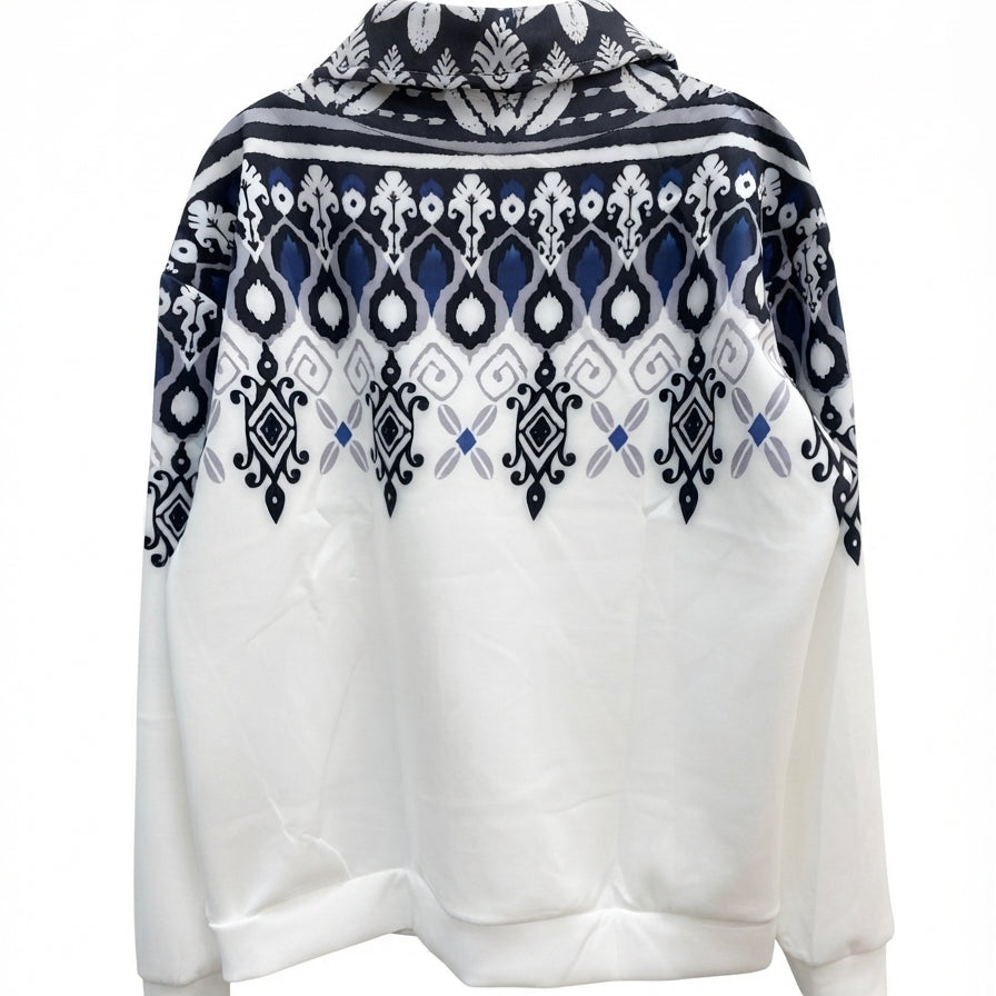 AceGolfs · Fashion Pullover · 1X · White/Navy