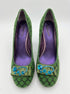 Poetic Licence · Charm School Polka Dot Pumps · 10 · GreenBlack