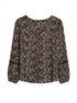 Angels · Boho Chic Top · Medium · Black Floral
