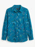 Talbots · Teal Floral Paisley Print · XLarge P