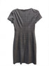 Theory · Short Sleeve Dress · 2 · Gray/Black