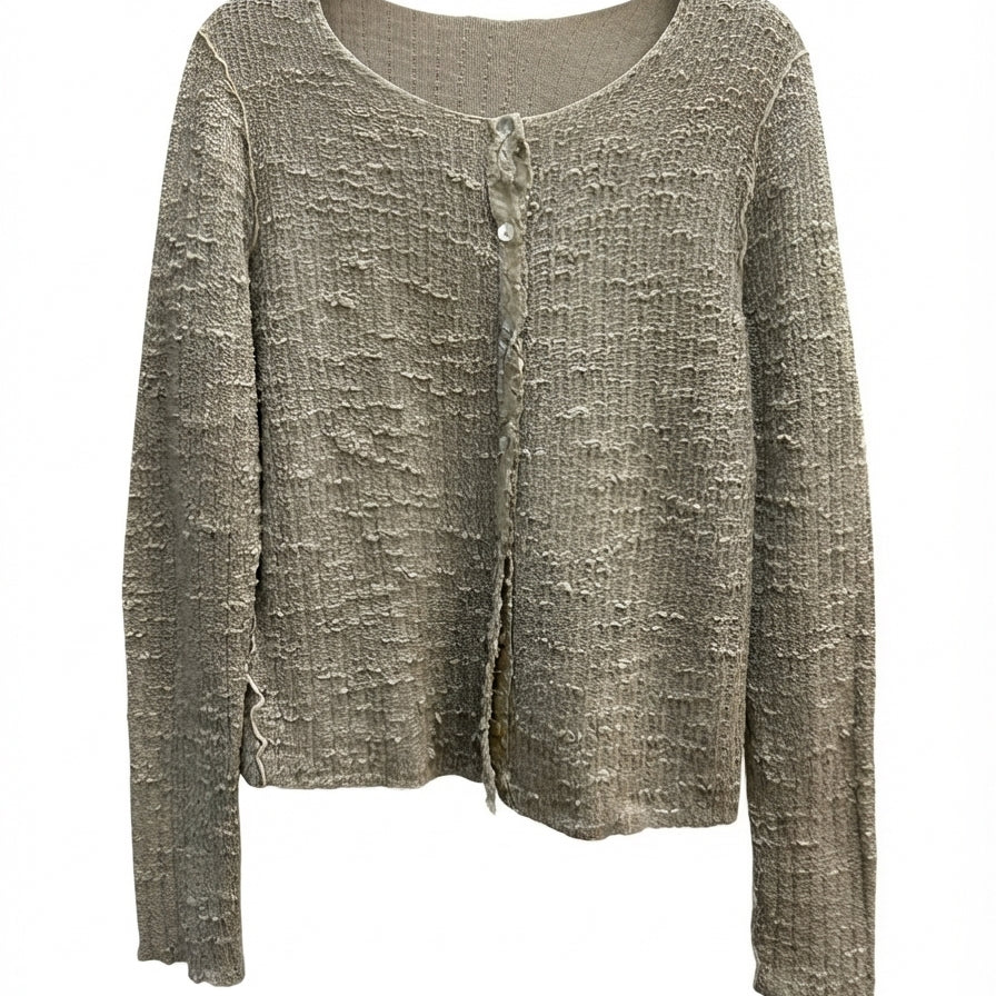 Cut Loose · Button Up Cardigan · Small · Sand