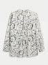 Lands' End · Flannel Long Sleeve Top · 2X · Cream and Black