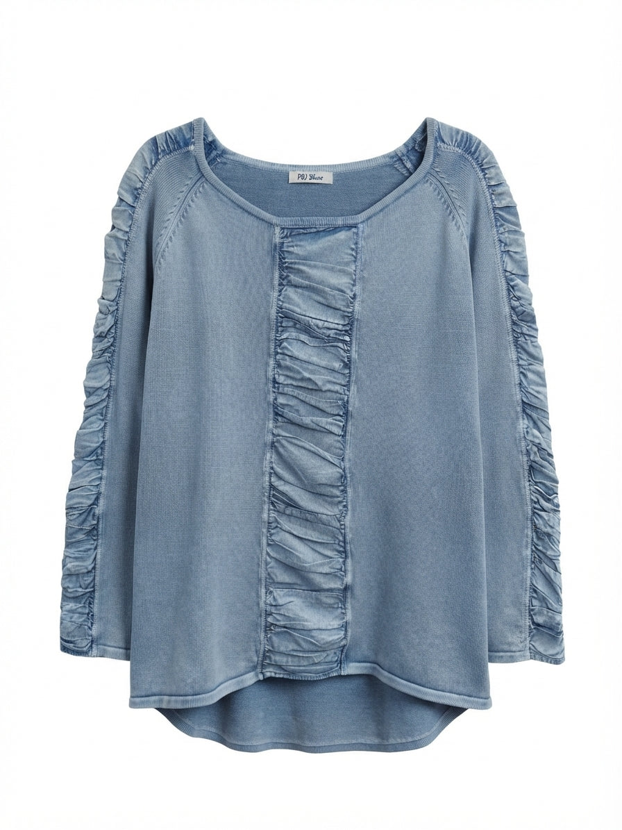 PBJ BLUES · Sweater · XLarge · Chambray