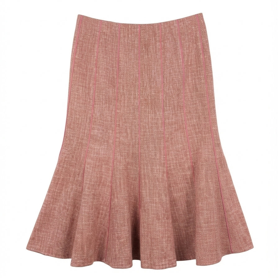 Ann Taylor · A-Line · 10Petite · Pink Wool Blend