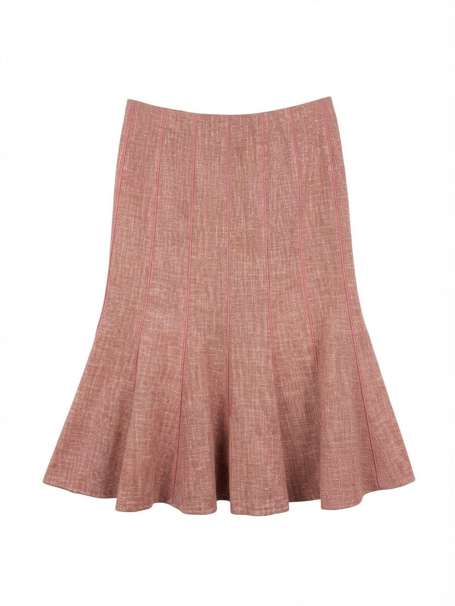 Ann Taylor · A-Line · 10Petite · Pink Wool Blend