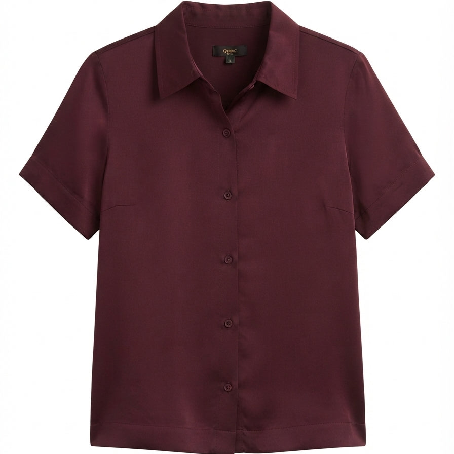 Quince · Shirt · XSmall · Burgundy