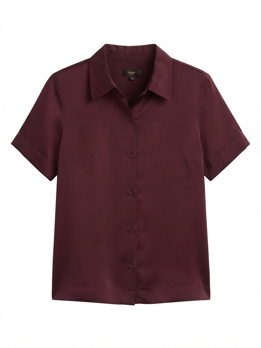 Quince · Shirt · XSmall · Burgundy