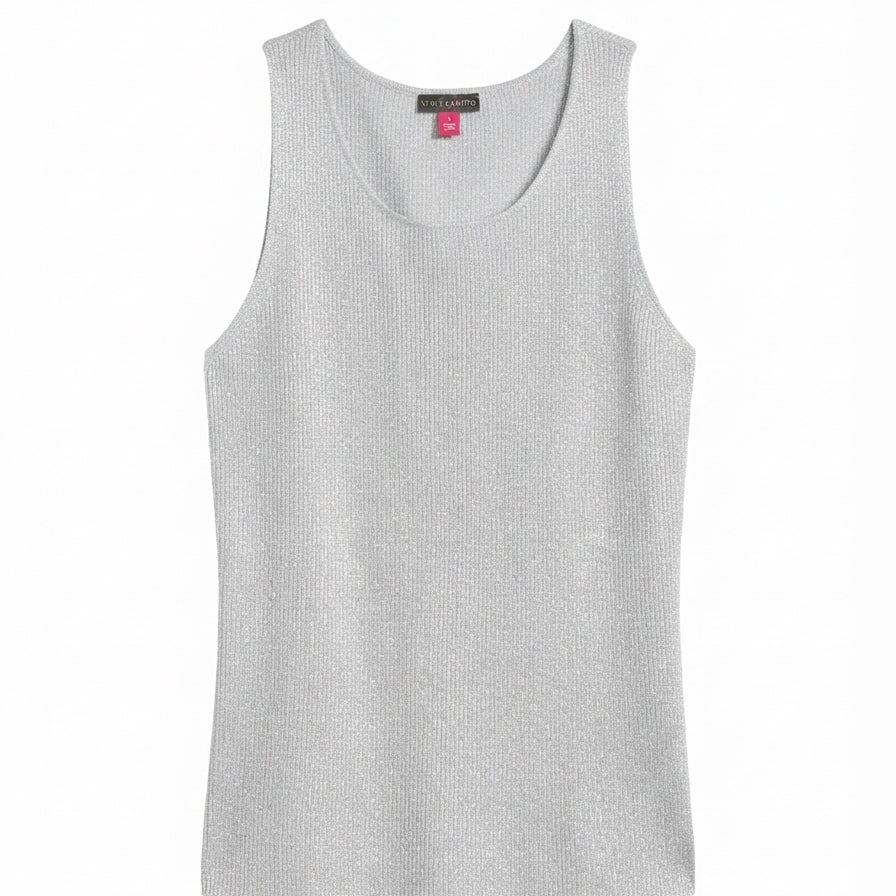 Vince Camuto · Sleeveless Top · Small · Silver Shimmer
