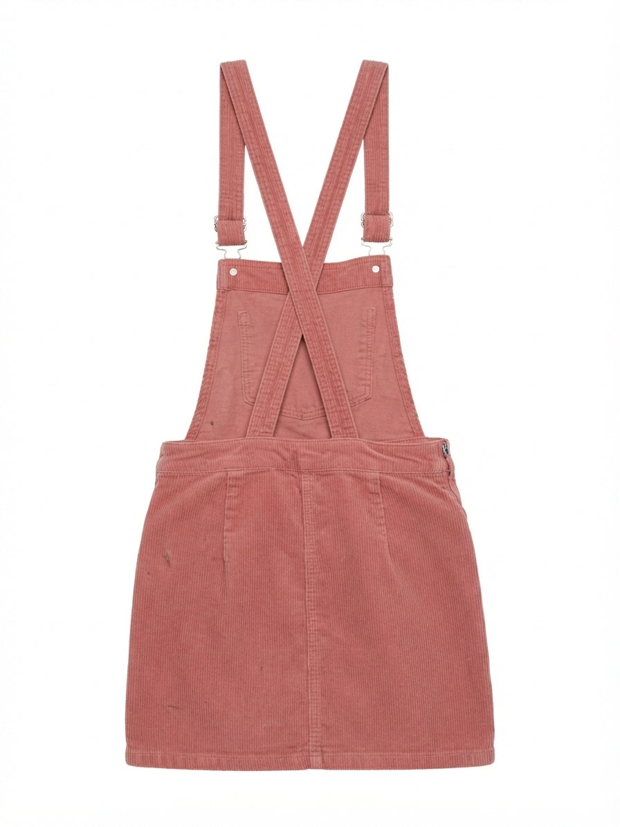 H&M · Flamingo Corduroy Overall Dress · 2 · Flamingo